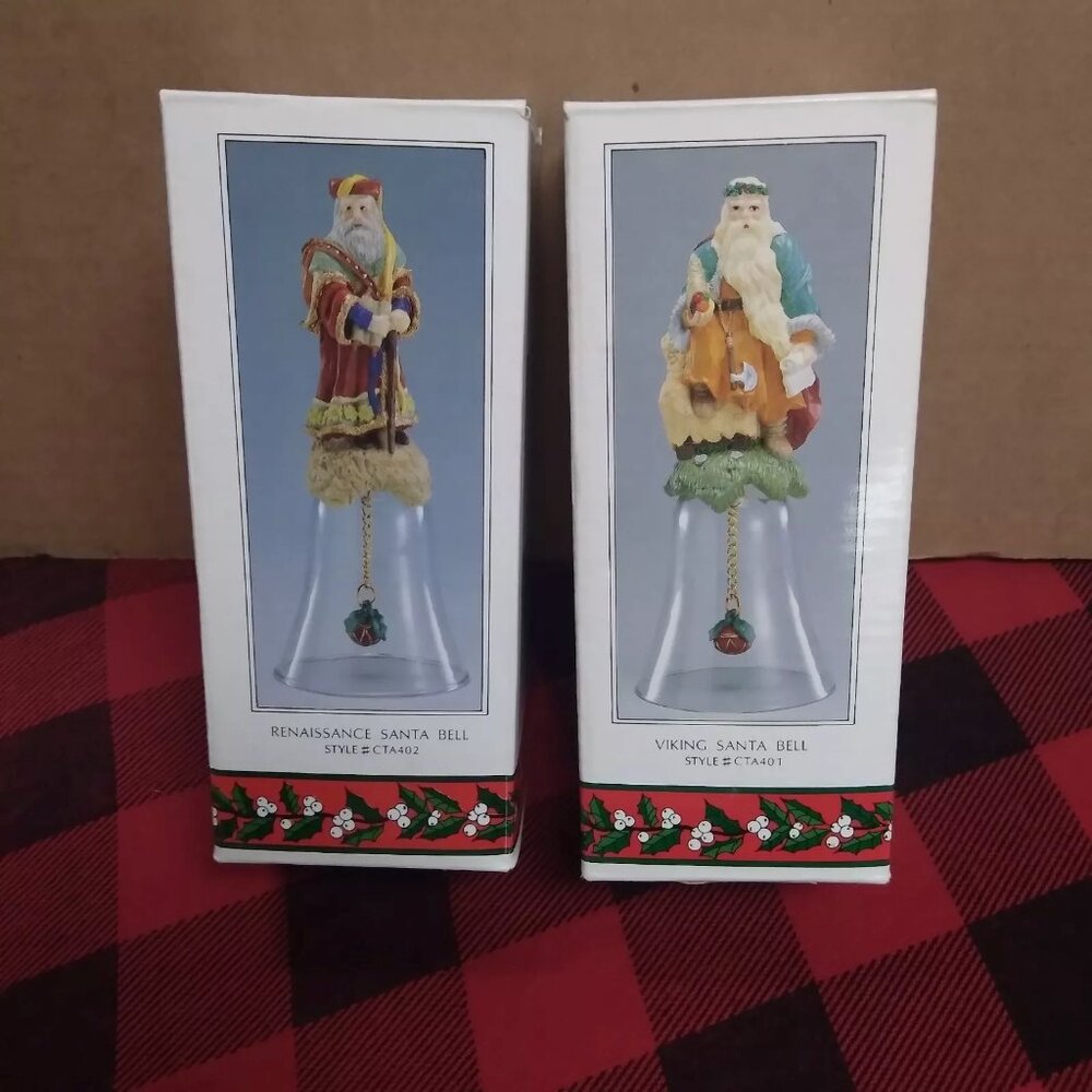 Santa Bells 1992 Christmas Thru The Ages Rennisance and Viking